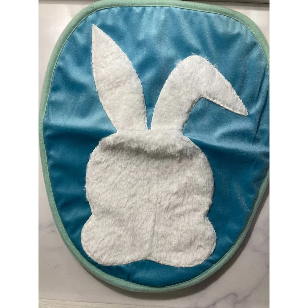 Easter Bunny Rug And Toilet Seat Cover Set New